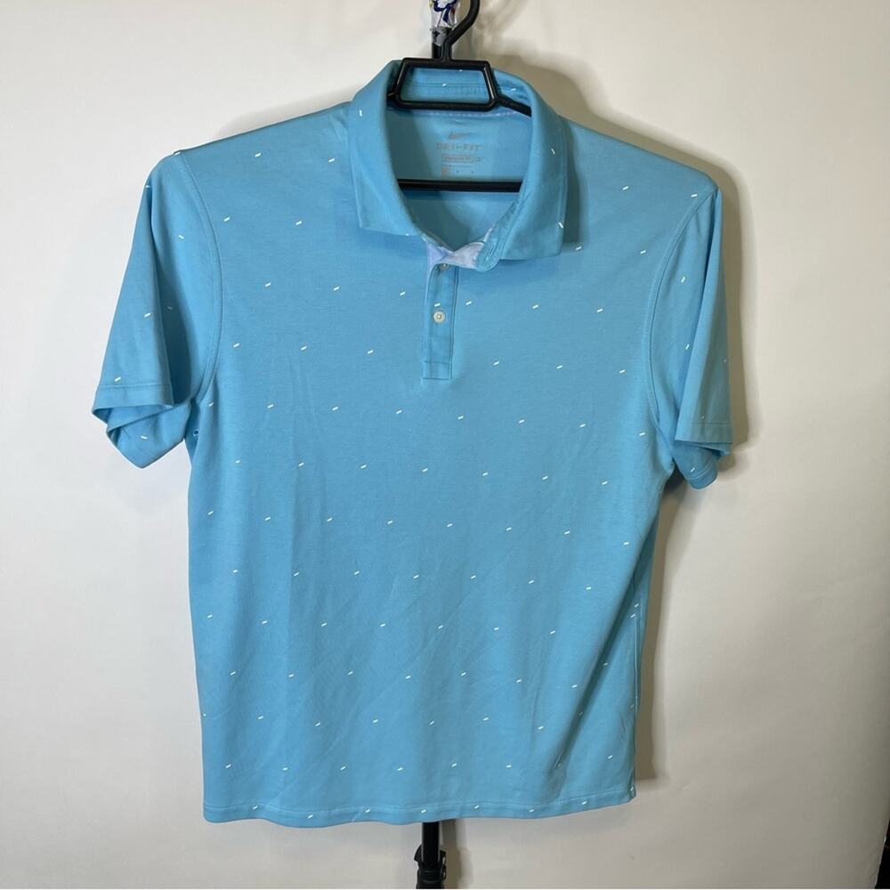 Nike Dri-Fit Blue Polo Shirt Size Large Men’s